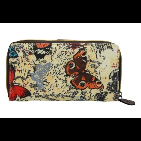 🇨🇦 NWOT Butterfly Pattern Wallet 🦋 - Picture 2 of 3
